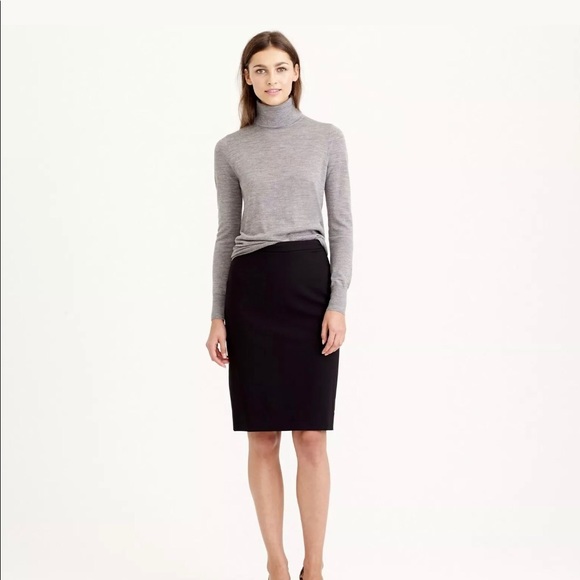 J. Crew Dresses & Skirts - ✅ J. Crew Black Bi Stretch Wool Pencil Skirt